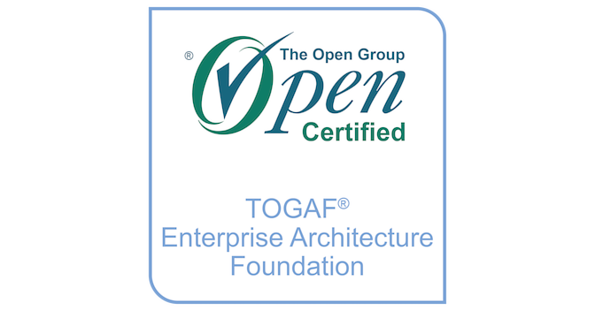 The Open Group Certified: TOGAF Enterprise Architecture Foundation badge